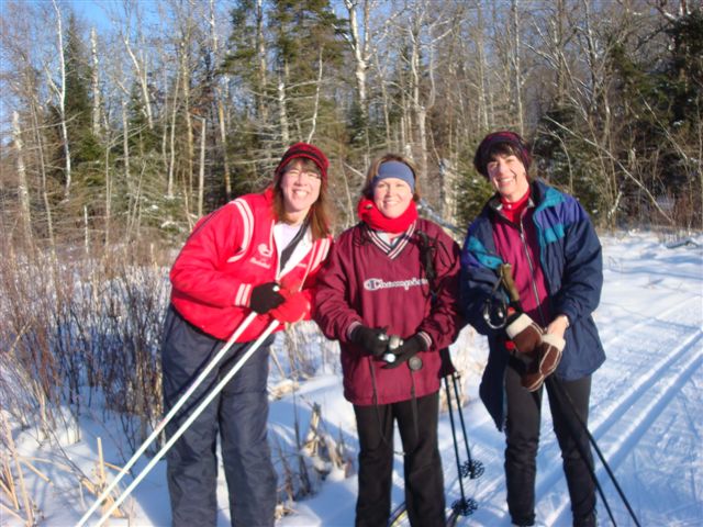 Photo provided by Mary Andrews of friends Sharon, Kathy and Mary on the north end of Bullhead Lake.