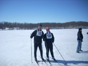 Bryan and Angie Brunow before the start of the Lotvola Cup 2009