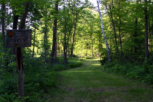 Start of JibFly ski trail