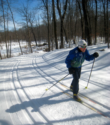 Minnesota Nordic Legend Norm Oakvik on the Maplelag trails, March 15th, 2008. 