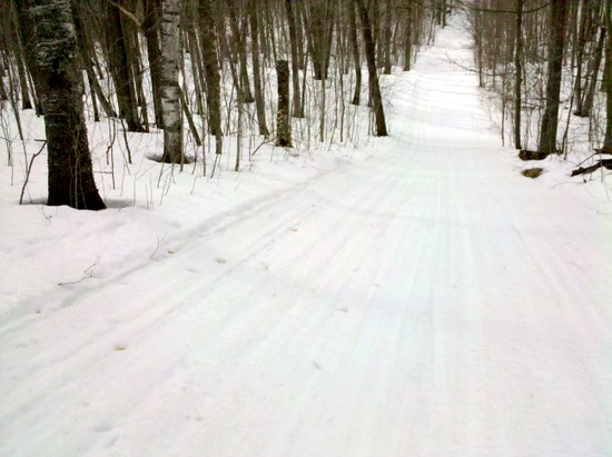 North Loup Monday afternoon. Lot of snow remaining on North Loup