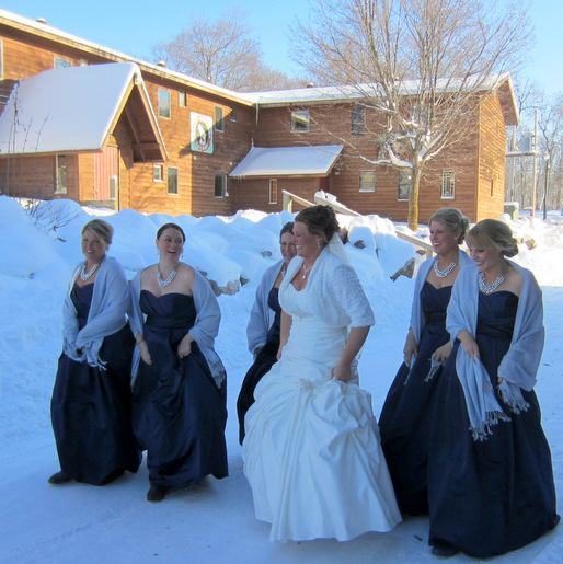 Outside photo shoot for last weekend's wedding in subzero temps! December 7th, 2013.