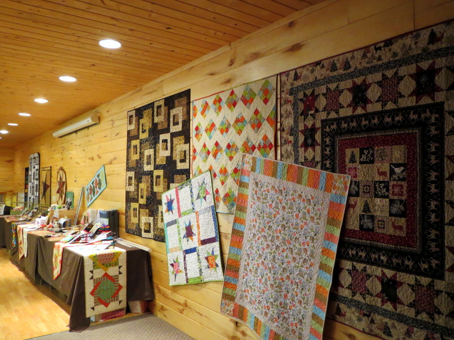 Quilt display in the main conference room, November 10th, 2013.