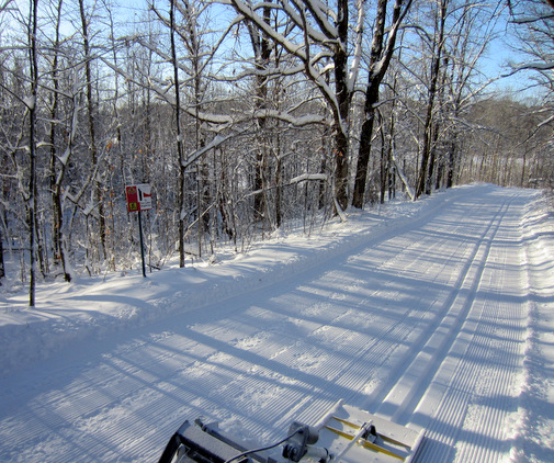 Setting the first tracks of the year on Twin Lakes trail, December 6th, 2013.
