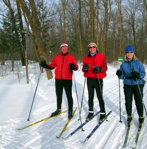 Members of the Nordic Fox ski club enjoying the beautiful day. February 12th, 2014.