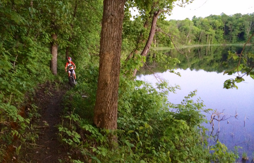 Evening ride on Twin Lakes singletrack. June 5th, 2014.