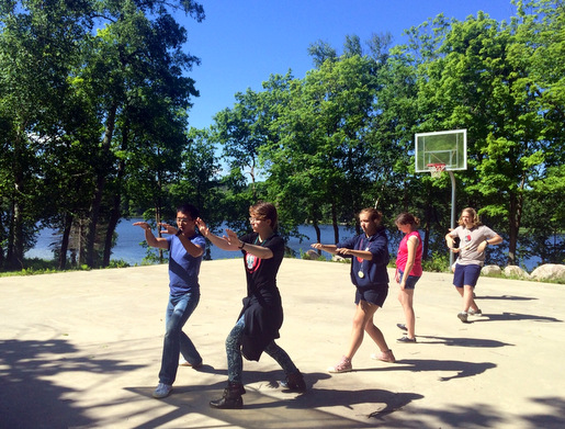 Tai Chi class as part of the Chinese camp programming. June 30th, 2014.