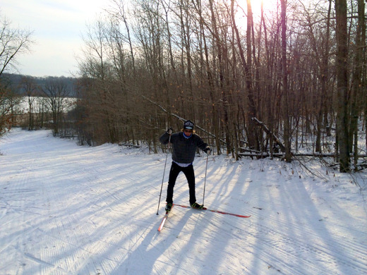 Skiing up Suicide Hill, November 16th, 2014.