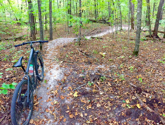 Great riding on the new mtb trail "Hudson's Hula" on Twin Lakes loop. September 22nd, 2015.