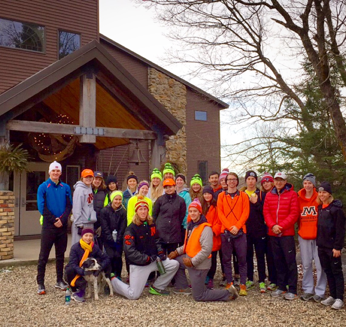 Newly formed Moorhead Nordic Ski team ready for a morning of clearing on the trails. November 14th, 2015.