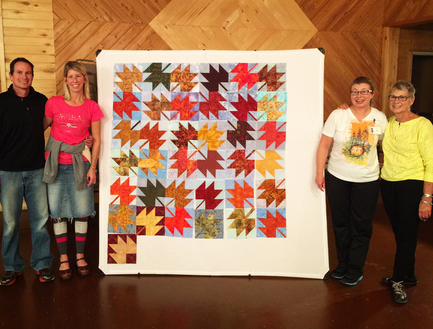 Quilt presentation by Red Pine quilt shop quilters. November 14th, 2015.