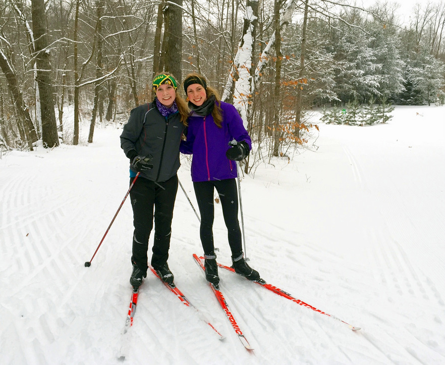 Sisters separated because of school but met at Maplelag for a day of skiing! December 17th, 2015.