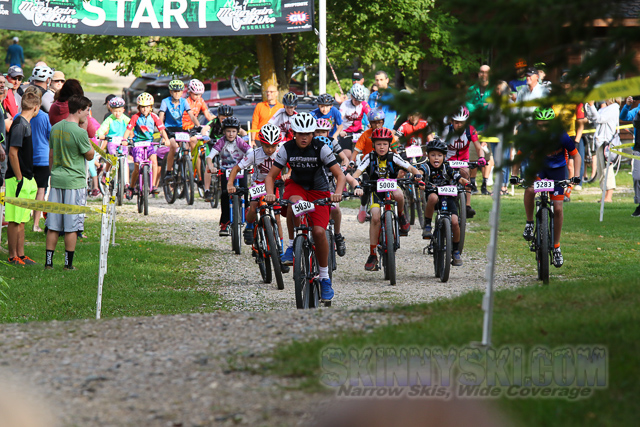 Start of Kids short track race. September 4th, 2016.