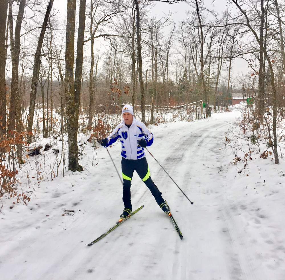 Checking out the trails, November 22nd, 2016. The trails are "skiable" but we are closing due to icy conditions. 