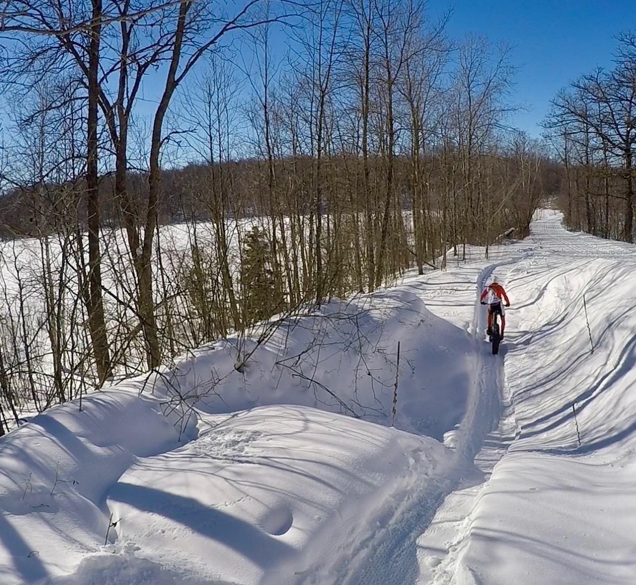 Mid morning ride on the Twin lakes singletrack. January 18th, 2017.