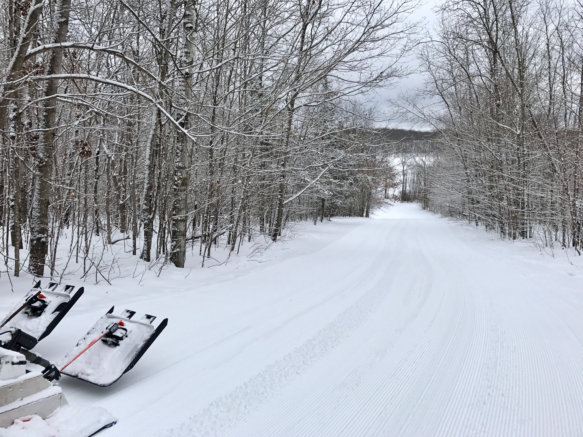 Suicide Hill after fresh grooming, January 31st, 2017.