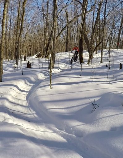 Great riding Friday morning thanks to hard freeze the night before. February 17th, 2017.