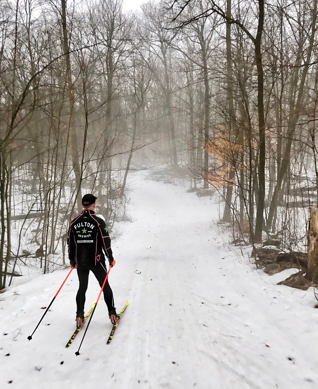 Craig Stolen on Skaters Waltz for a morning ski. March 6th, 2017.