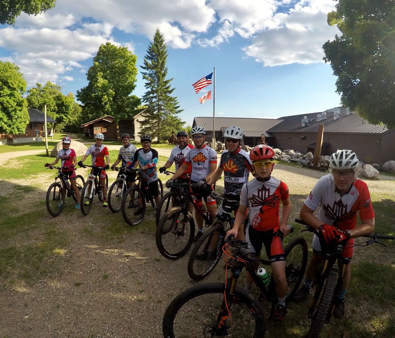 Riders lined up before Tuesday night time trial, August 22nd, 2017.