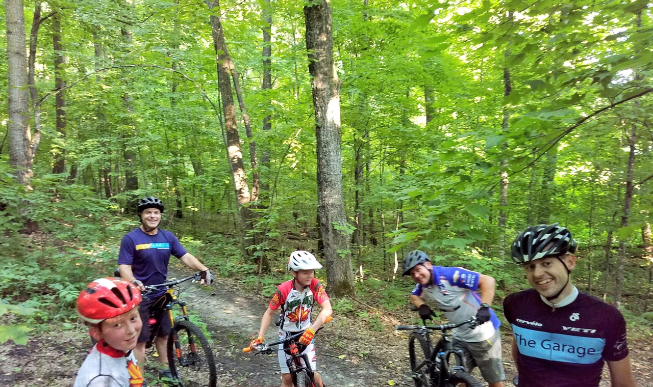 Members of the Northwest Composite Cycling team practicing on the course, August 7th, 2017.