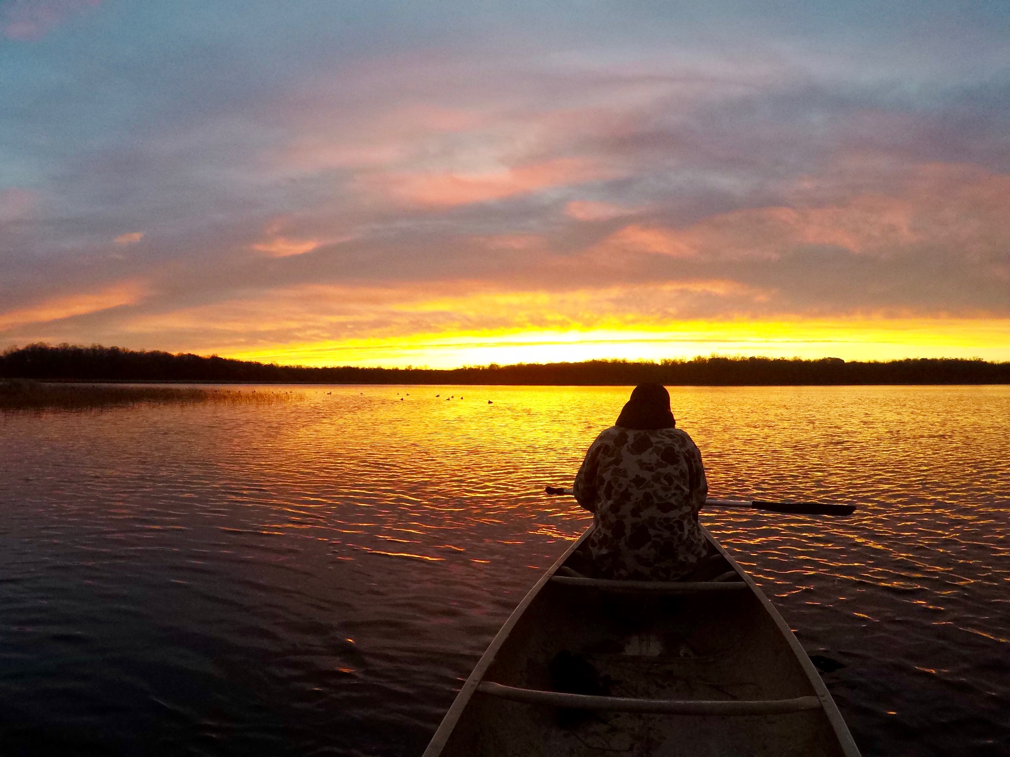 Sunrise on Island Lake, October 18th, 2017. We still have dreams of building a outpost/eco cabin on the island in the future!