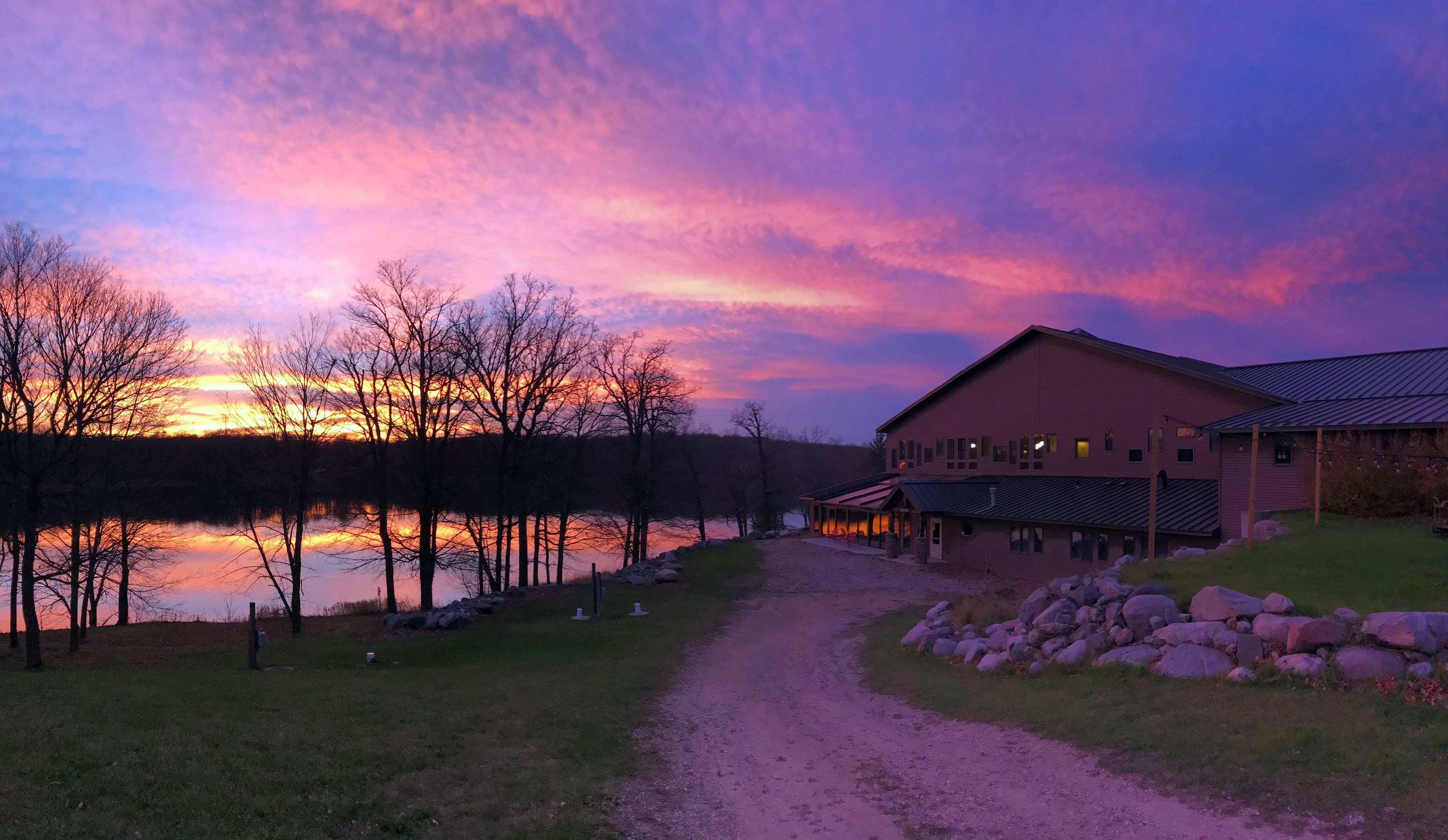 Fantastic sunset over Maplelag, October 25th, 2017.